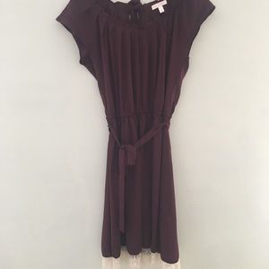 LC Lauren Conrad Burgundy Dress